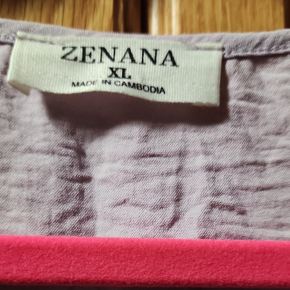 Zenana Lavender Sleeveless Blouse - Picture 2 of 2